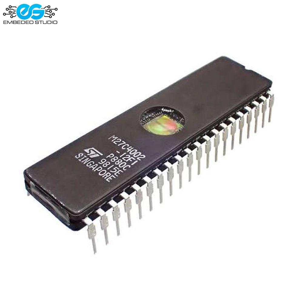 STMicroelectronics M27C4002-12F1 4 Megabit (256K x 16) UV Erasable EPROM IC Memory Chip (DIP-40)