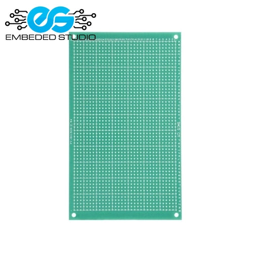 Green printed circuit board with Embedded Studio logo above it on a white background
