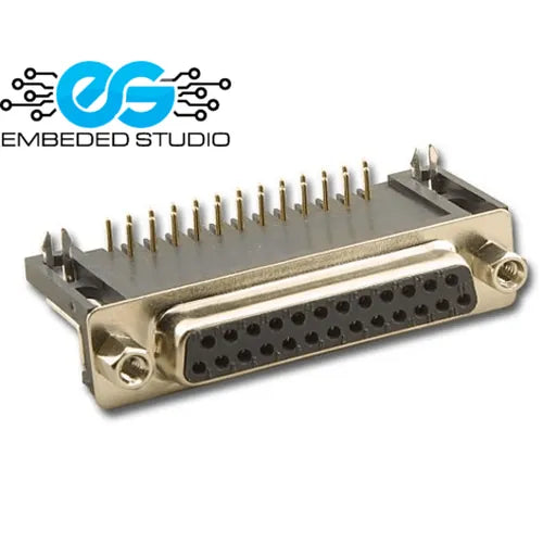 DB25 Female Connector Right Angle