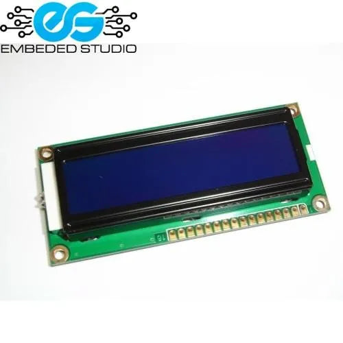 20x2 Character LCD Display Blue/Green