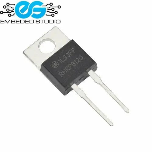 RHRP8120 hyperfast recovery diode — 1200V 8A soft recovery, TO-220AC