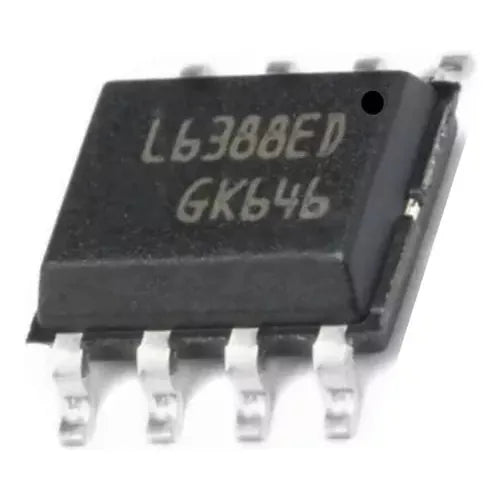 L6388D half-bridge gate driver IC — high & low side, 600V, bootstrap, MOSFET/IGBT, SOP-16
