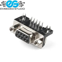 DB9 Female Connector Right Angle