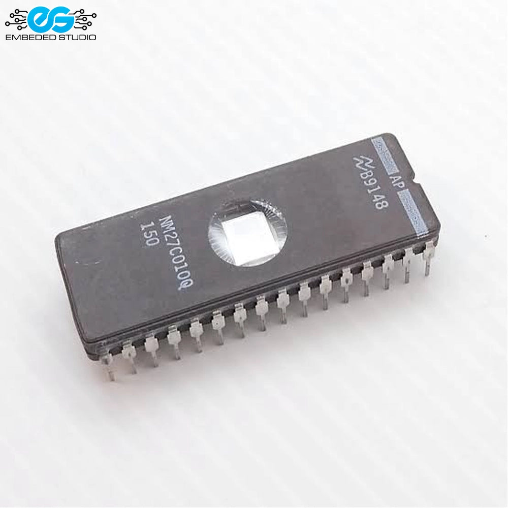 National Semiconductor NM27C010Q 1 Megabit (128K x 8) UV Erasable EPROM IC Memory Chip (DIP-32)