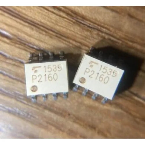 TLP2160 dual-channel high-speed optocoupler — 20kV/μs CMTI, 2.7V–5.5V, totem-pole, SOP-8