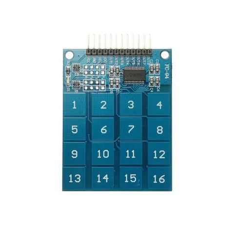 TTP229 Touch Keypad 16 Keys Capacitive Module 4x4 – Embeded Studio
