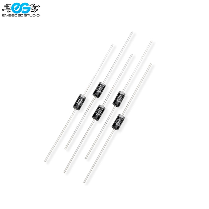 Set of 6KE36CA through-hole TVS diodes for circuit protection applications