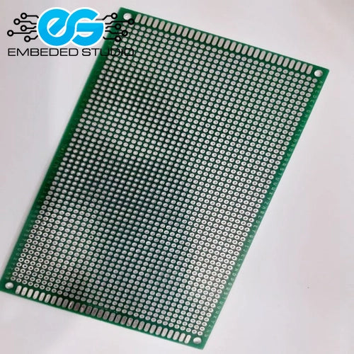 Green printed circuit board on a white background with 'Embedded Studio' logo.