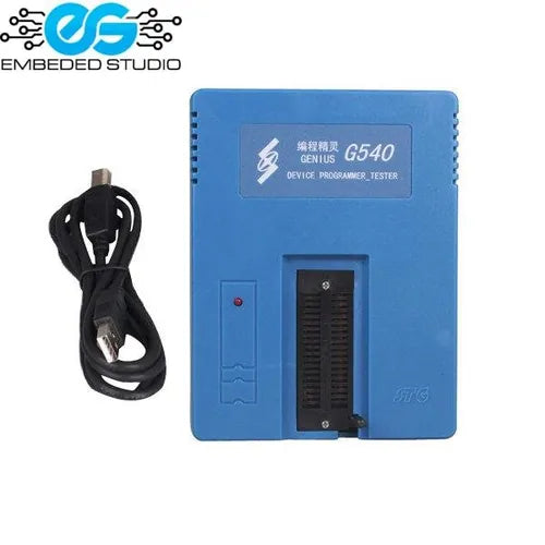 Genius G540 USB universal programmer — 6500+ ICs, 40-pin ZIF socket