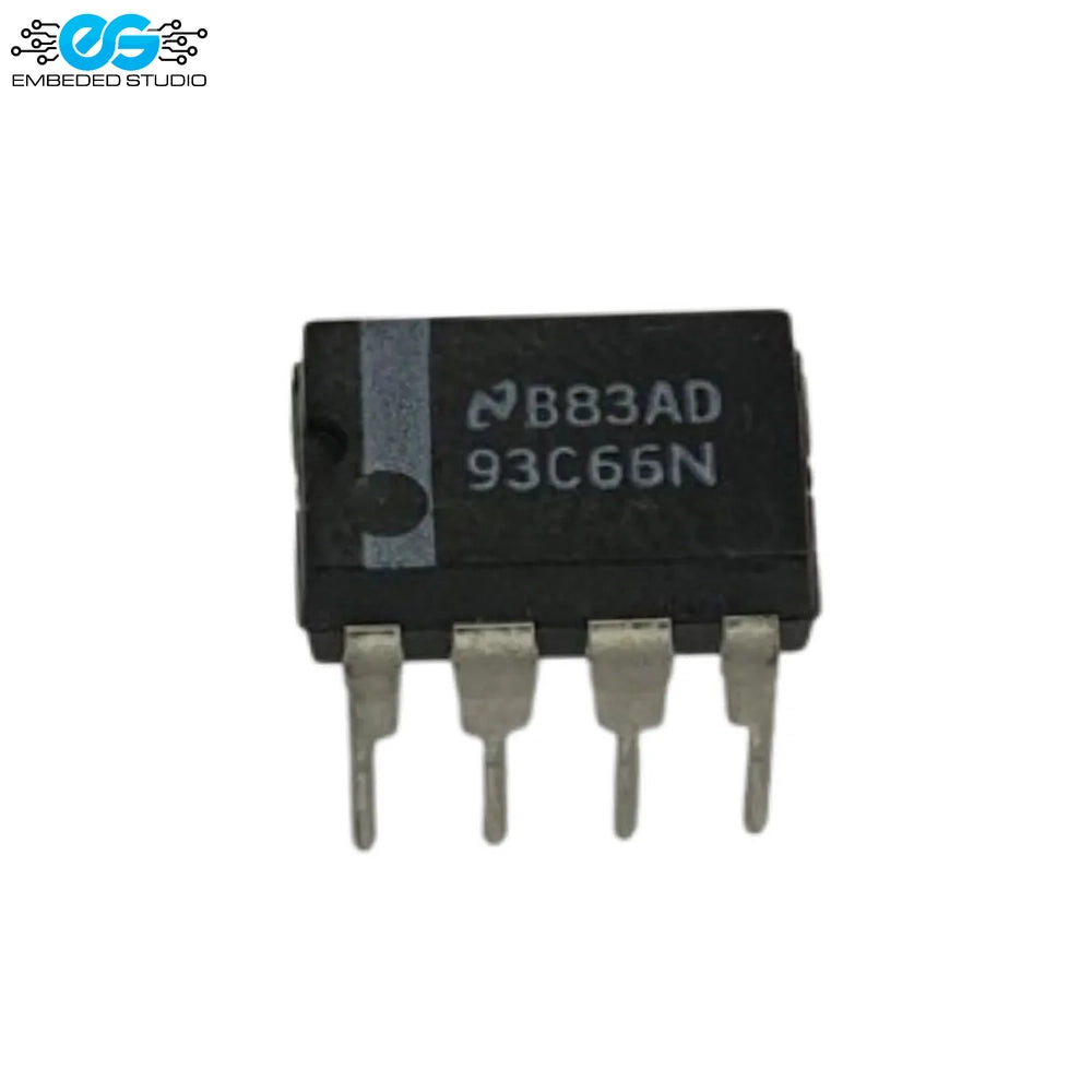 National Semiconductor 93C66N 4Kbit Serial EEPROM IC Memory Chip (DIP-8)