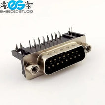 DB15 Male Connector Right Angle