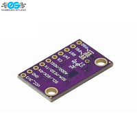 BN0085 9-Axis IMU Sensor breakout board with purple PCB and pin header connections