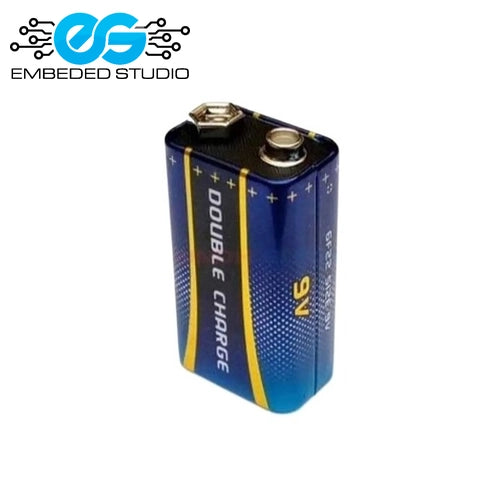 Double Charge 9V Heavy Duty Alkaline Battery PP3 for Electronics and DIY Projects