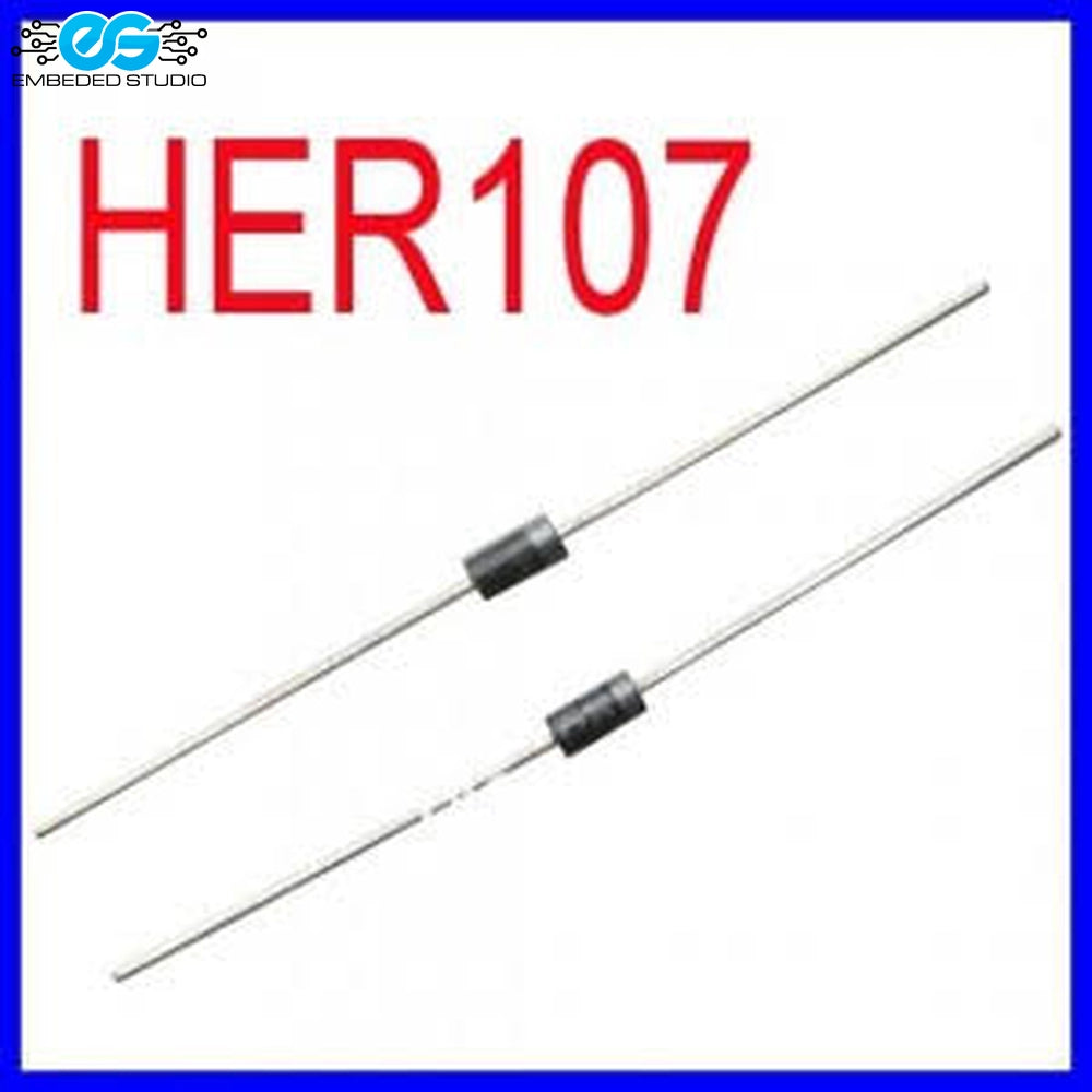 HER107 fast recovery rectifier diode with Embeded Studio logo