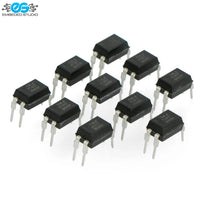 PC817C optocoupler DIP-4 IC chips with black plastic casing and silver metal pins
