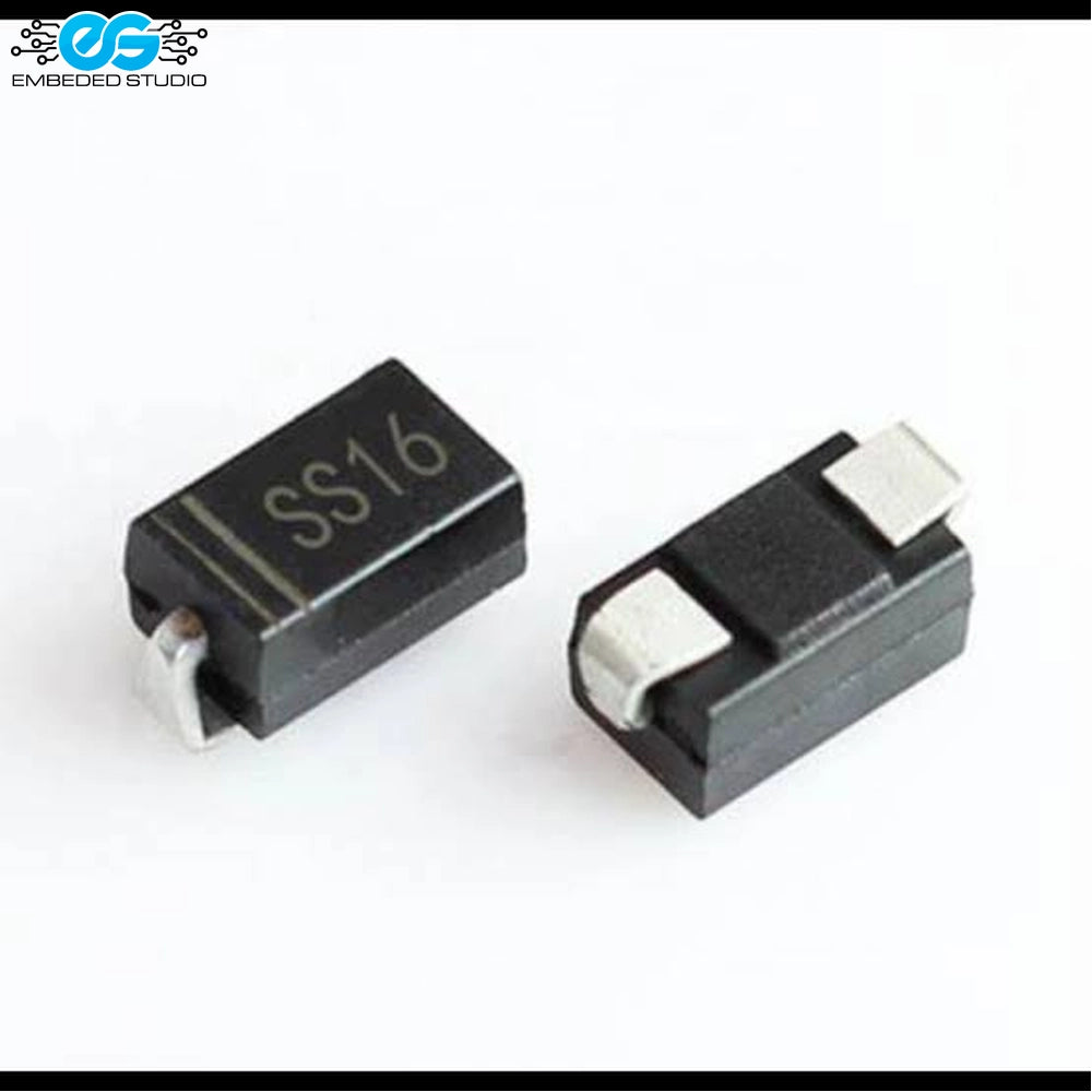 SS16 1A 60V surface-mount Schottky barrier rectifier diodes (SMA package)