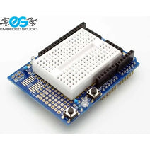 Arduino Prototype Shield with 170 Pinhole Breadboard
